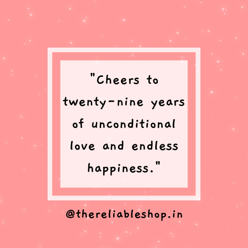 29th Anniversary Wishes